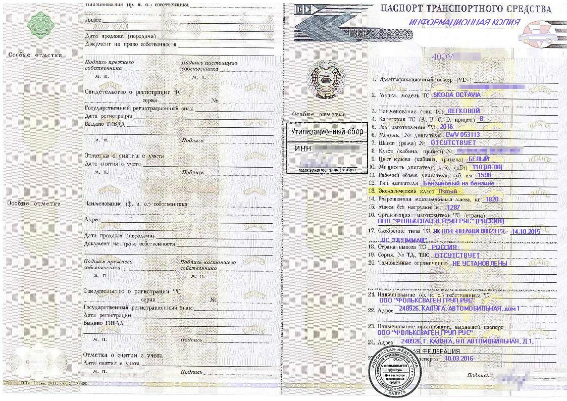 Экологический класс указан в 13-м пункте паспорта транспортного средства