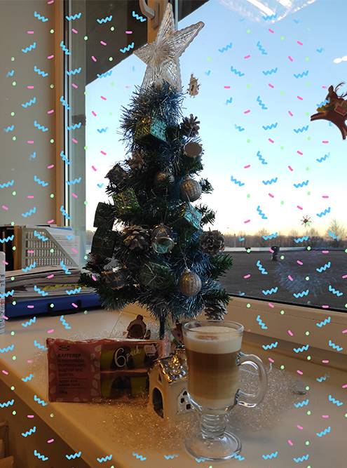 Новогоднее настроение с чашечкой латте и печеньем из «Икеи», ням-ням-ням