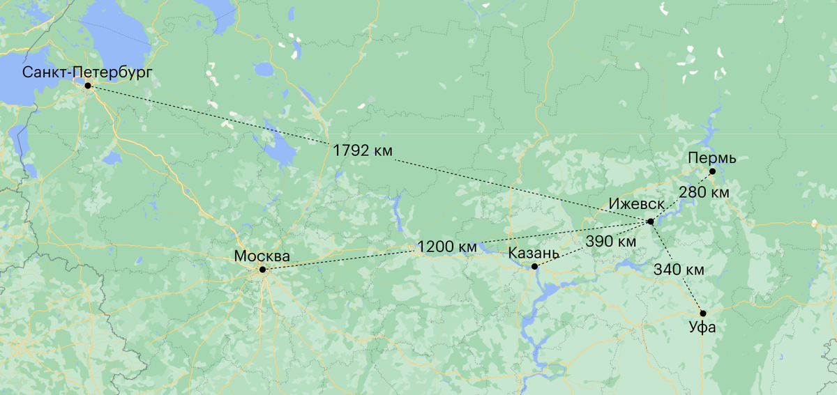 Санкт петербург ижевск карта. Ижевск города рядом. Ижевск рядом с Екатеринбургом.