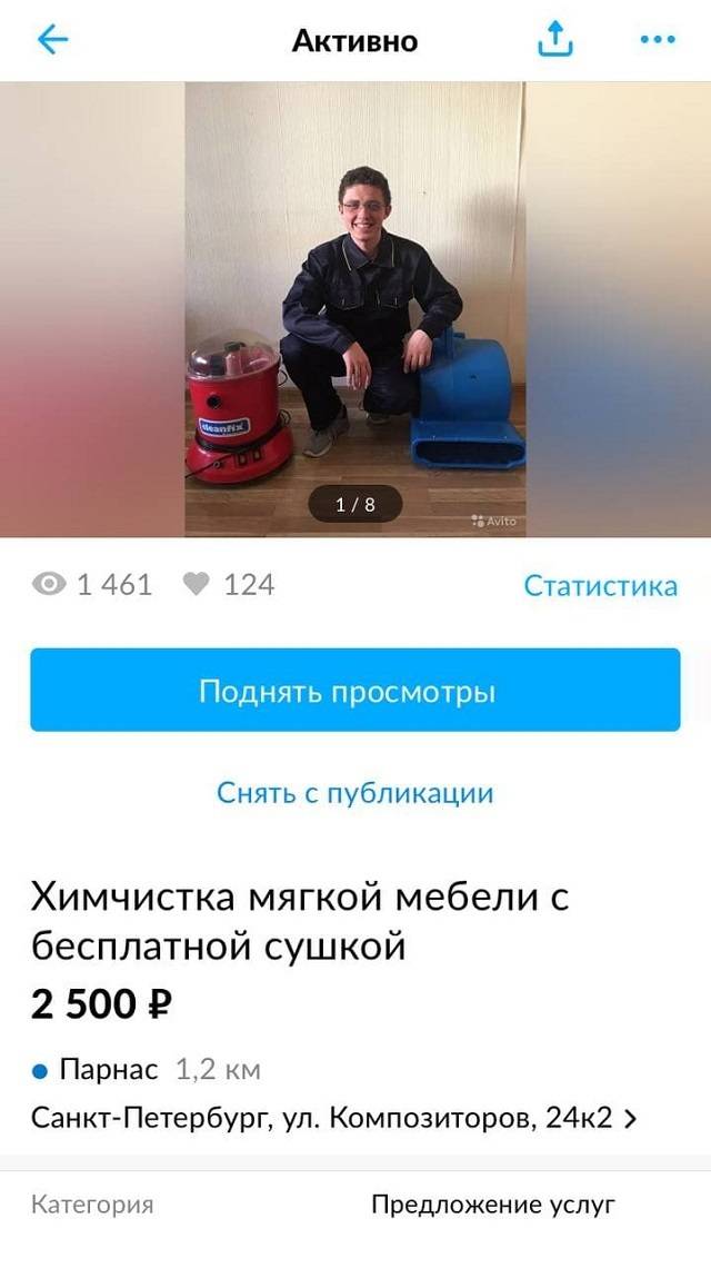 Бизнес план химчистка мебели на дому