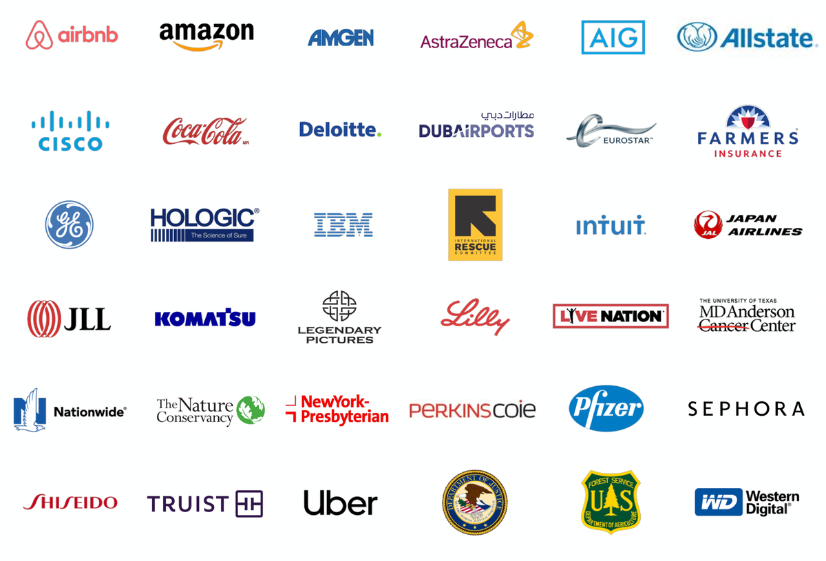 Логотипы клиентов компании. Источник: презентация компании, слайд&nbsp;19