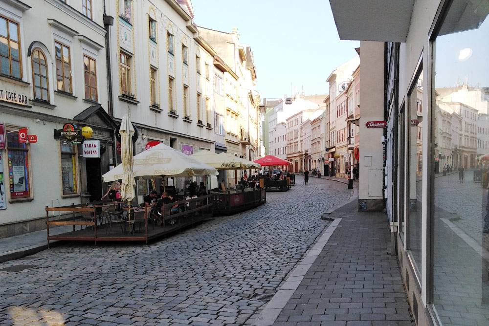 Одна из самых красивых улиц Оломоуца