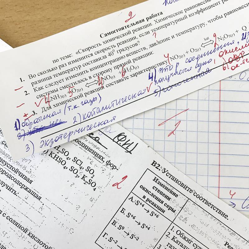 Моя «коллекция» двоек по химии в 9 классе