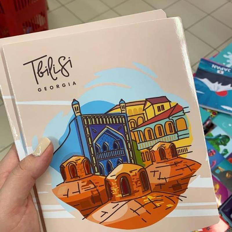 Красивая тетрадка с изображением Тбилиси