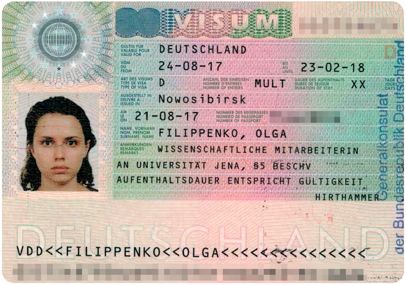 Так выглядит национальная виза Германии
