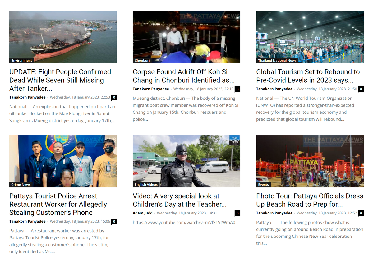 На сайте The&nbsp;Pattaya News есть и анонсы грядущих мероприятий, и новости города