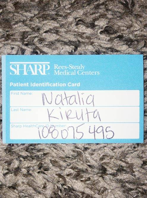 Мой номер в системе клиники. По нему или по SSN — номеру социального страхования — идентифицируют пациента в системе