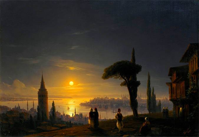 «Галатская башня в лунном свете» Ивана Айвазовского была продана за 1 322 051 $