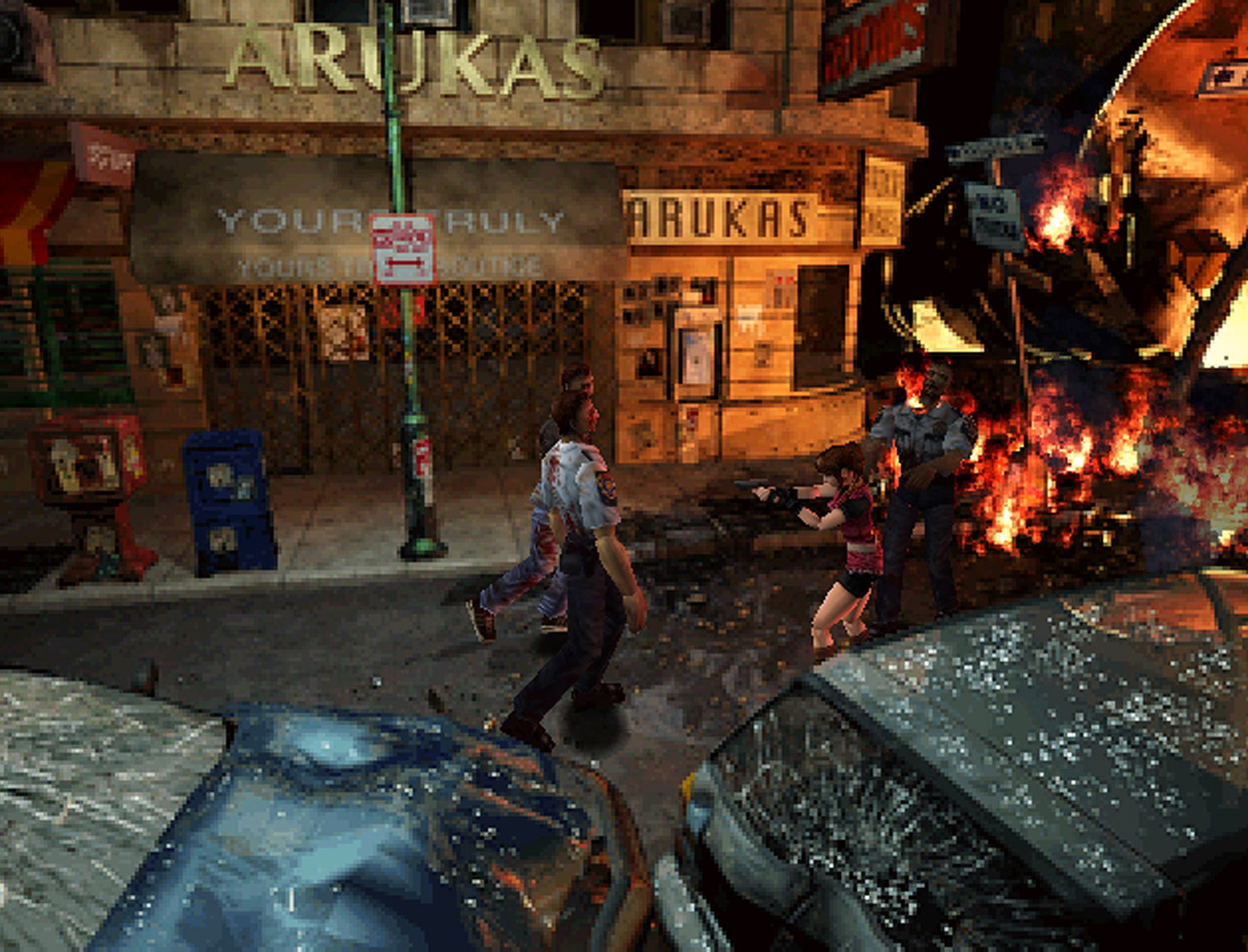 Гейм-директором Resident Evil 2 выступил Хидеки Камия, который позже прославится как автор серий Devil May Cry, Bayonetta и Okami. © Capcom