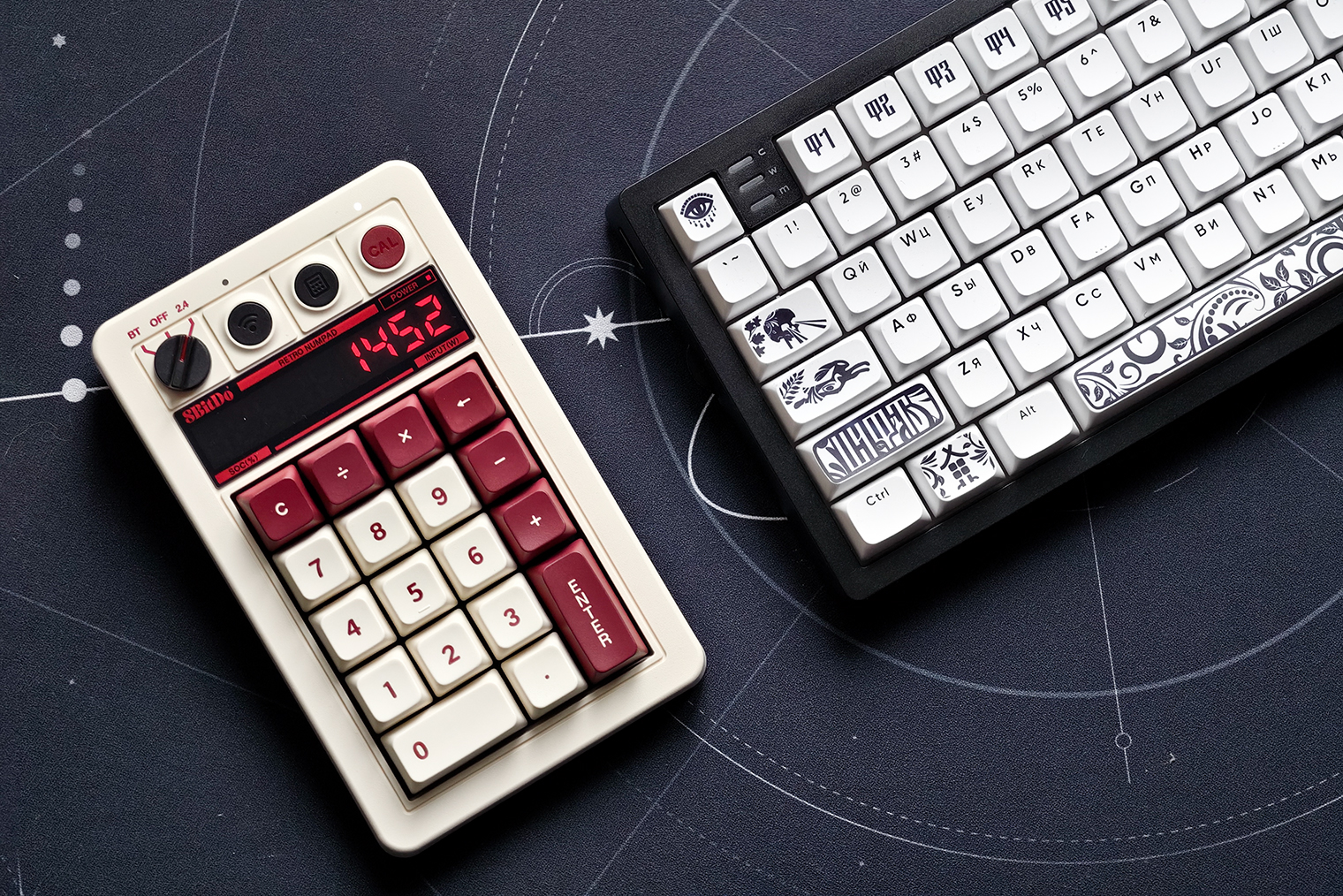 Отдельную цифровую клавиатуру можно поставить под левую руку — это намного удобнее