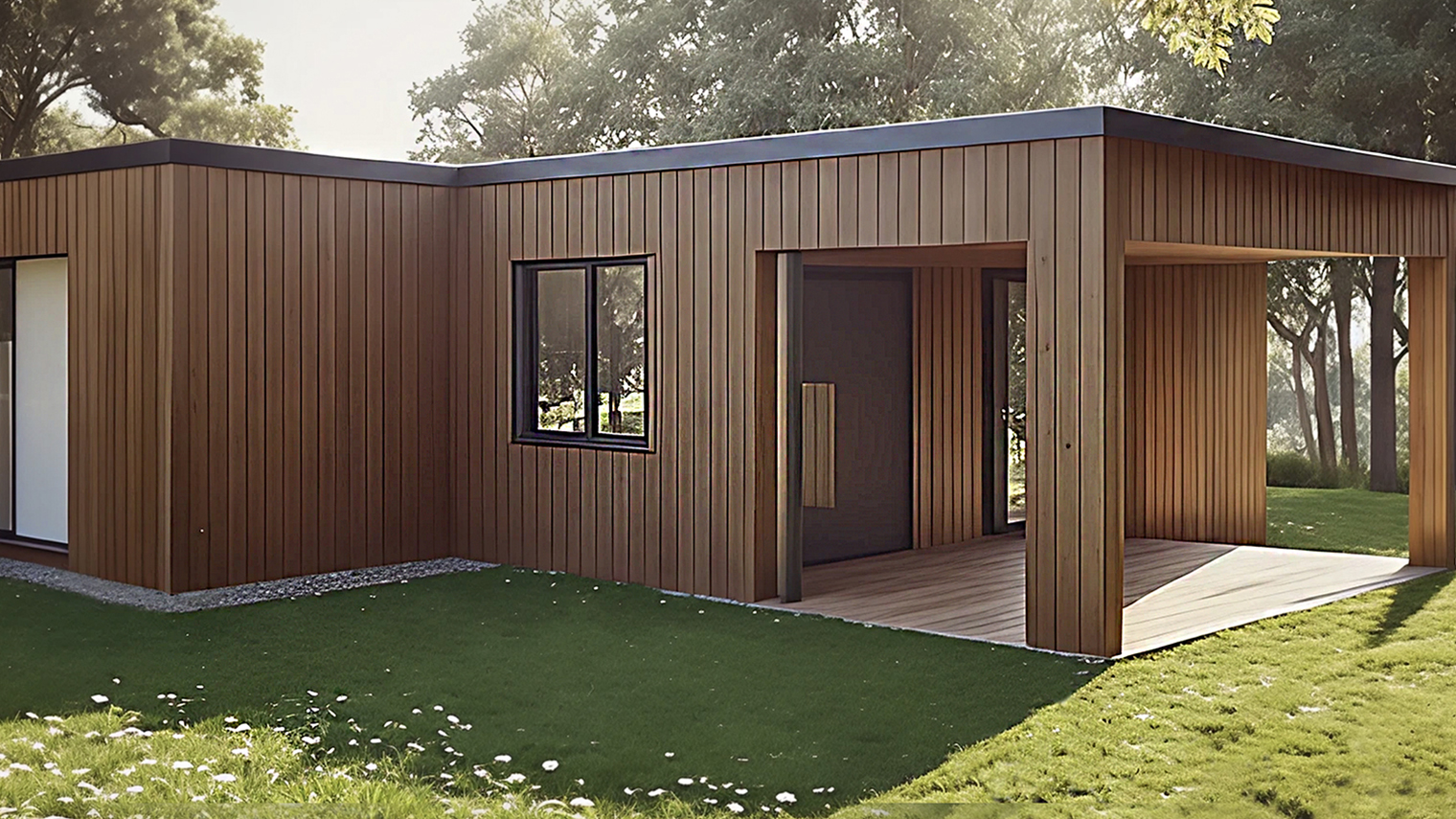 Заявленная высота потолков — 2,45 м, она скорее характерна не для модулей из морских контейнеров, а для «взрослых» модульных домов. Источник: строим.дом.рф