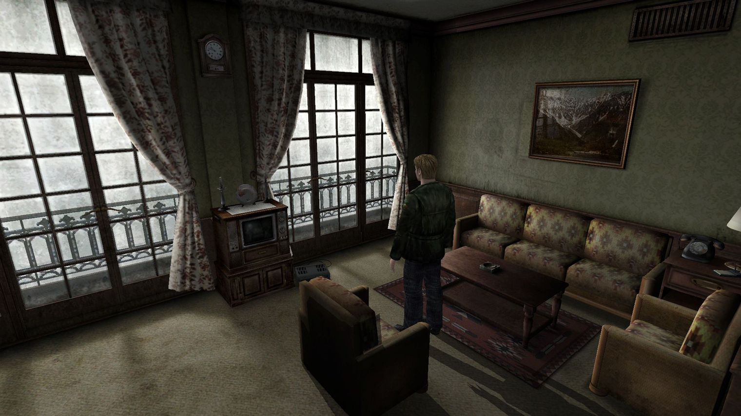 Оригинальная Silent Hill 2 хоть и устарела графически, но декорации все равно выглядят реалистично и убедительно. Источник: Konami