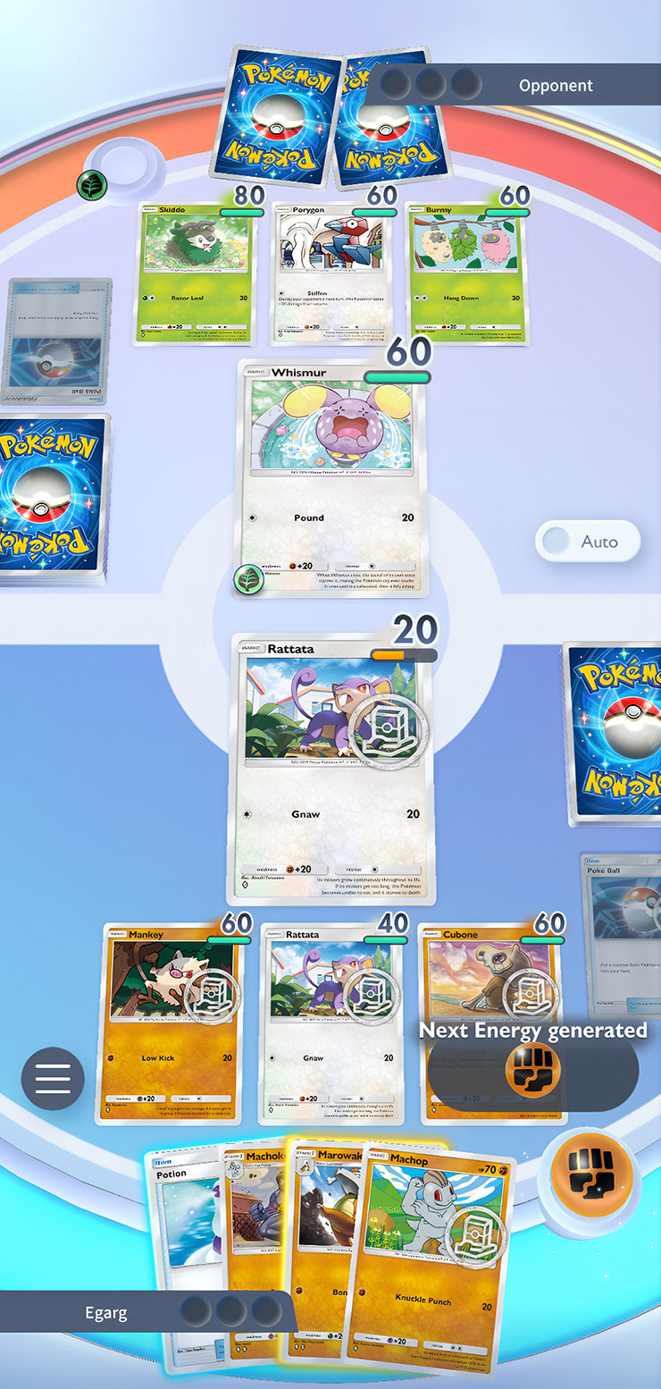 PTCGP, как и Marvel Snap, играется исключительно в вертикальном формате. © The Pokémon Company