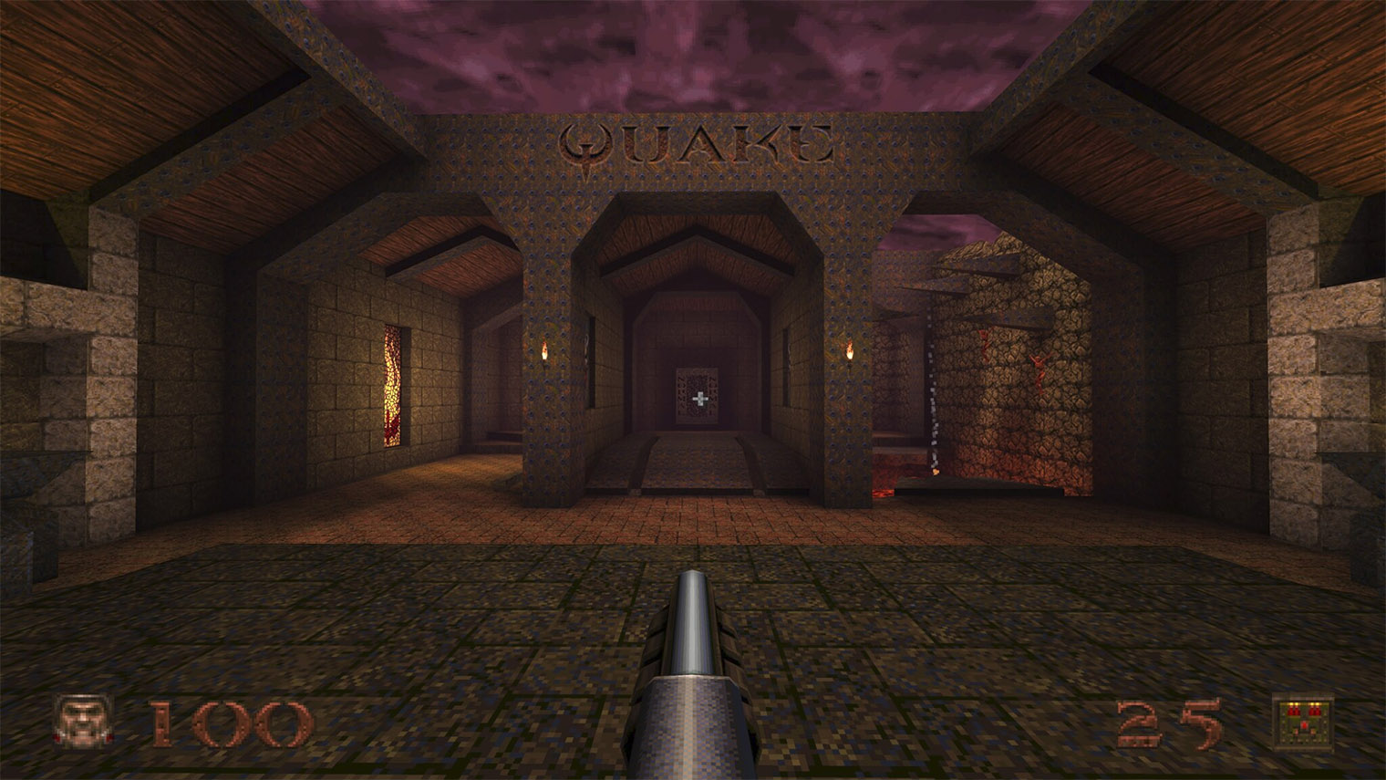 Самое начало игры. В середине 90-х многие игроки удивлялись передовой 3D-графике Quake. Источник: Bethesda Softworks