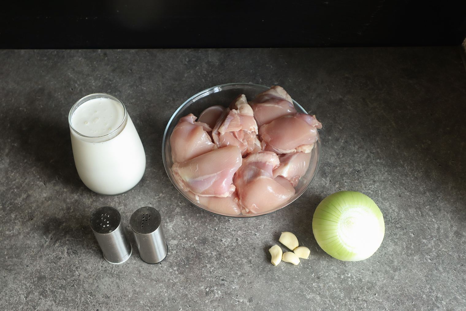 Ингредиенты для курицы в сливочном соусе