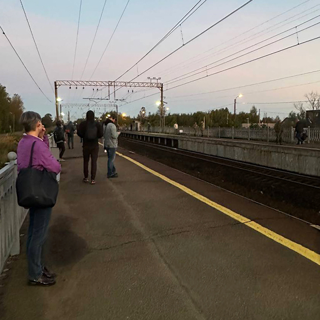 Еду на работу