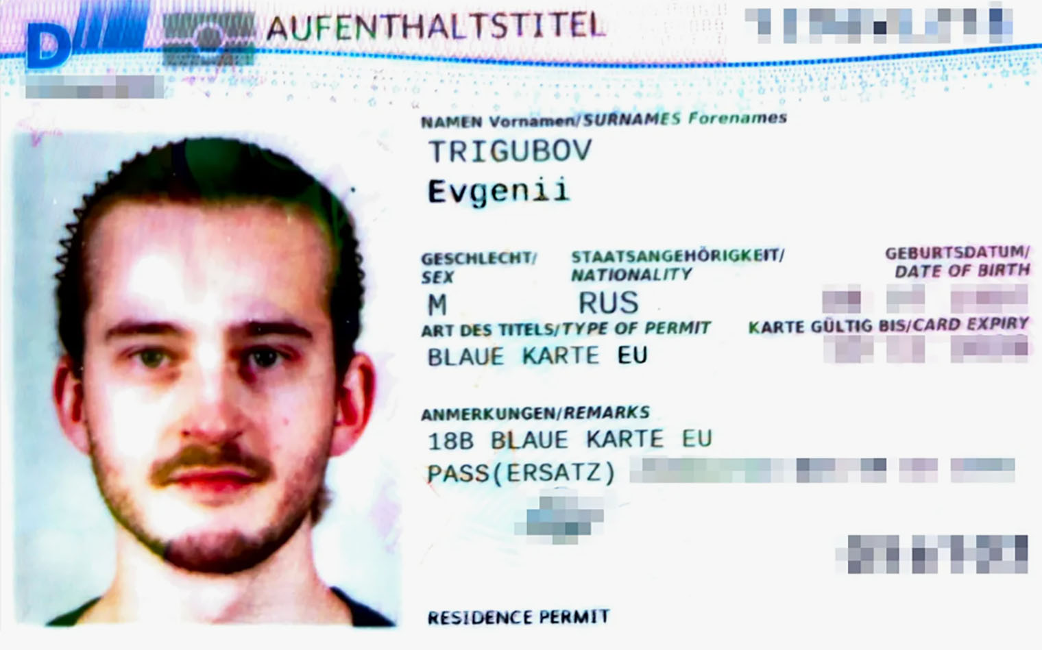 Так выглядит голубая карта Германии