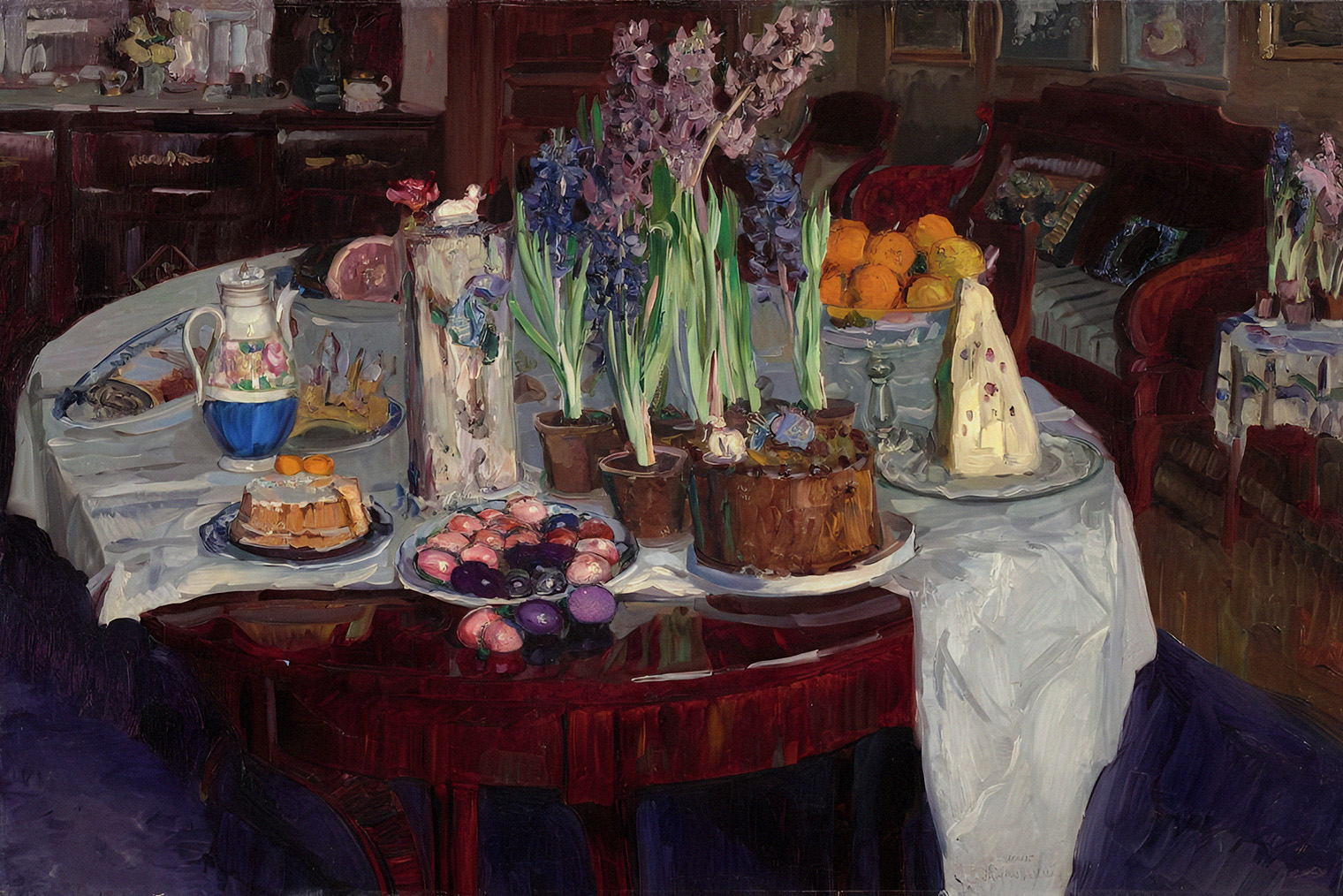 © Станислав Жуковский, «Пасхальный натюрморт», 1915 / ГТГ