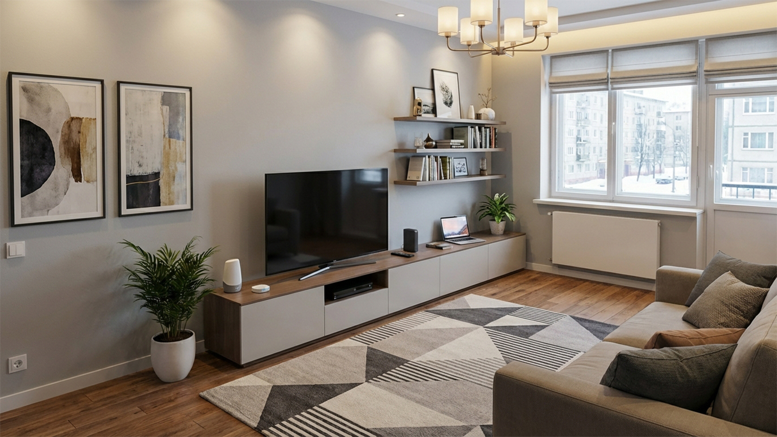 Квартира 1. Если сомневаетесь, реальная эта фотография или сделанная нейронками — читайте дальше, как отличить. Свой ответ пишите в комментариях