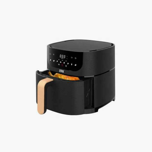 При жарке в аэрофритюрнице не используют масло, поэтому еда получается более здоровой. Источник: ozon.ru