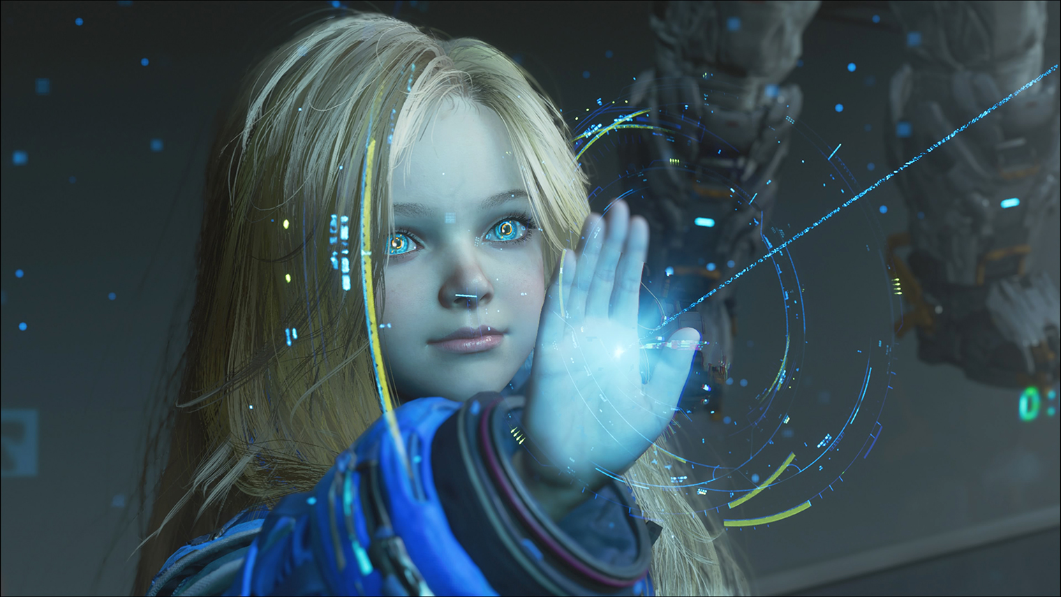 Довольно скоро оказывается, что она еще и мастерски взламывает охранных роботов