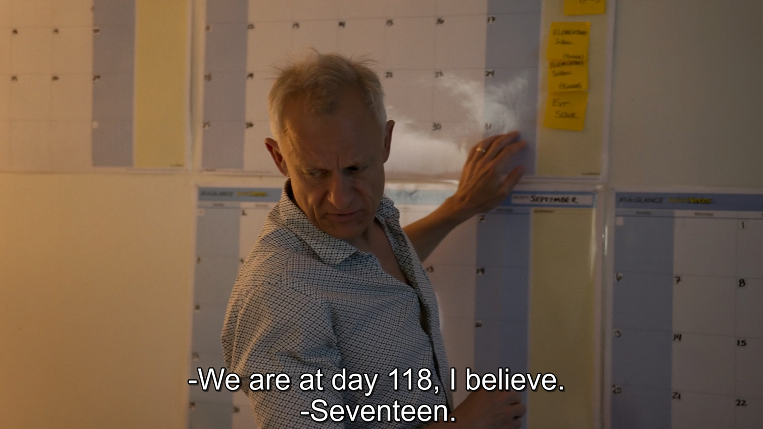 На 117-й из 250 съемочных дней сценария все еще не было