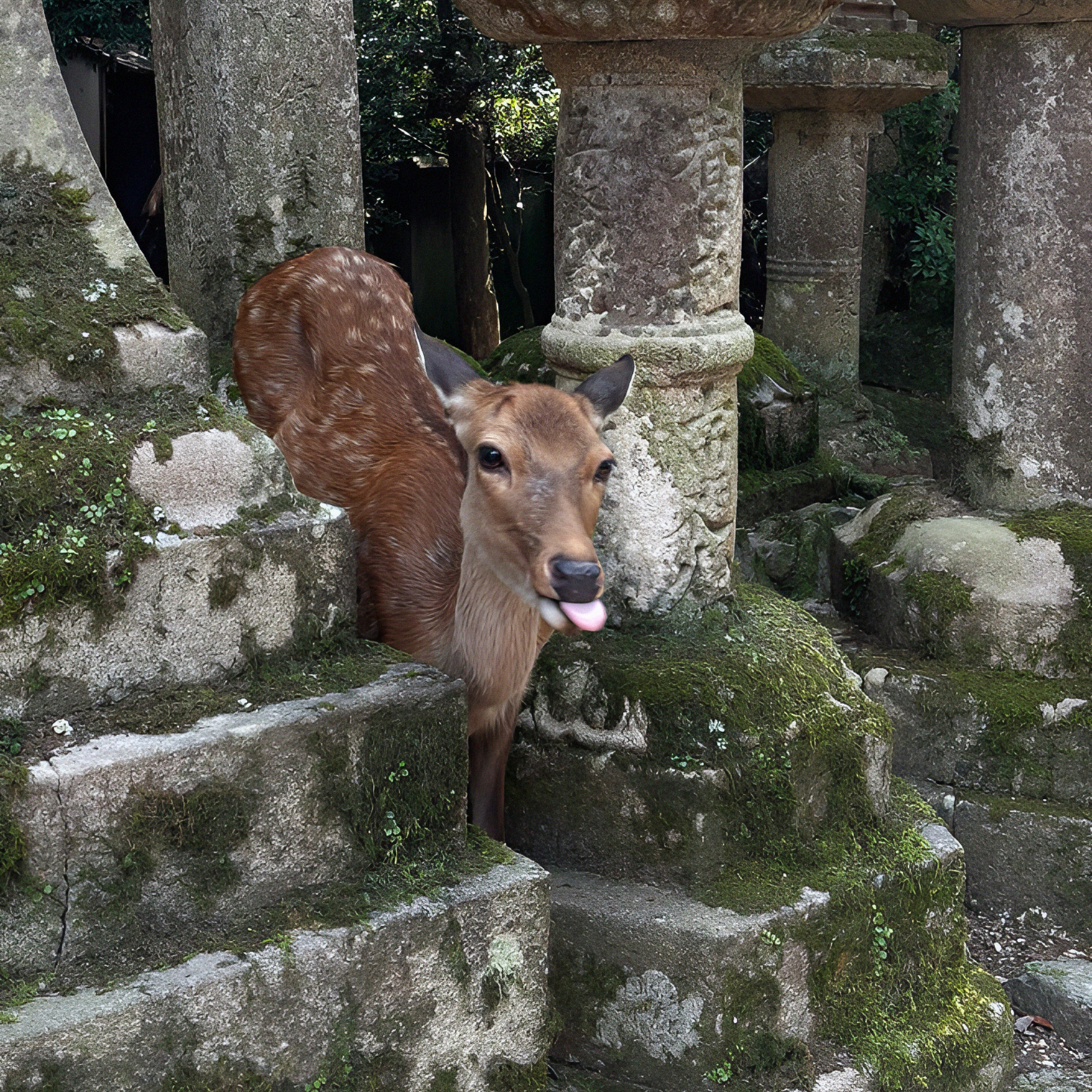 Олень, которого мы встретили в парке Нары. В моем профиле есть подробный пост о нашей поездке в Японию