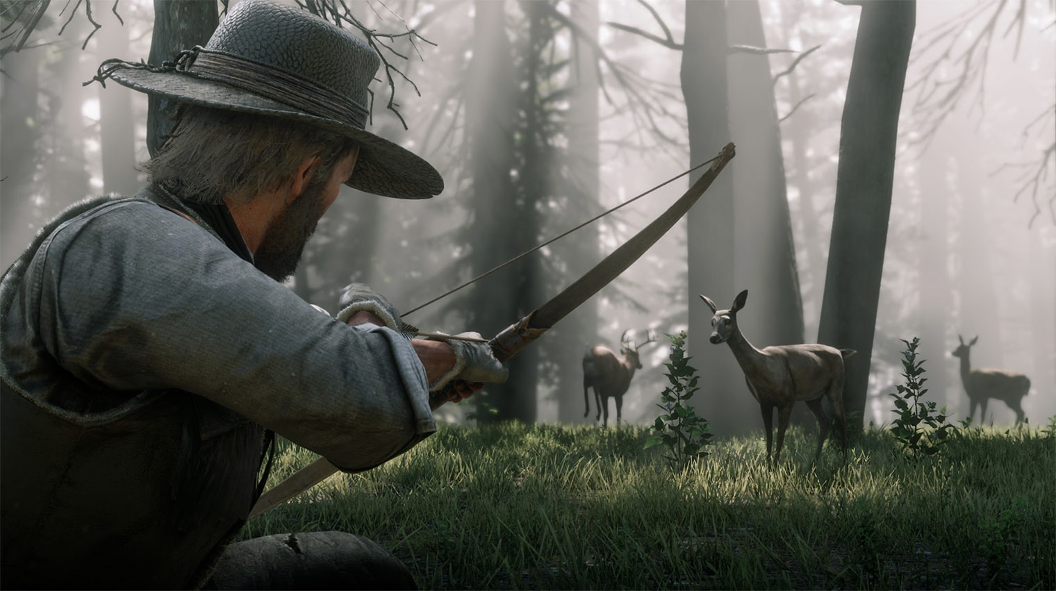 Мир Red Dead Redemption 2 огромен и завораживающе красив. Охота на диких зверей, игра в покер в салунах, поимка разыскиваемых бандитов за награду — лишь часть из множества занятий, которые помогут отвлечься от сюжетных миссий. © Rockstar Games