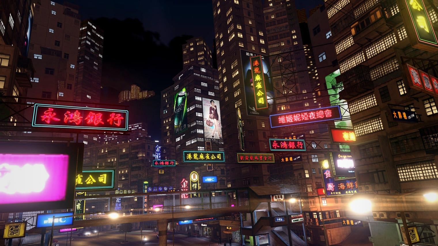 Город в Sleeping Dogs напоминает романтизированную версию Гонконга из боевиков Джона Ву и фильма «Двойная рокировка». Кадр: Square Enix