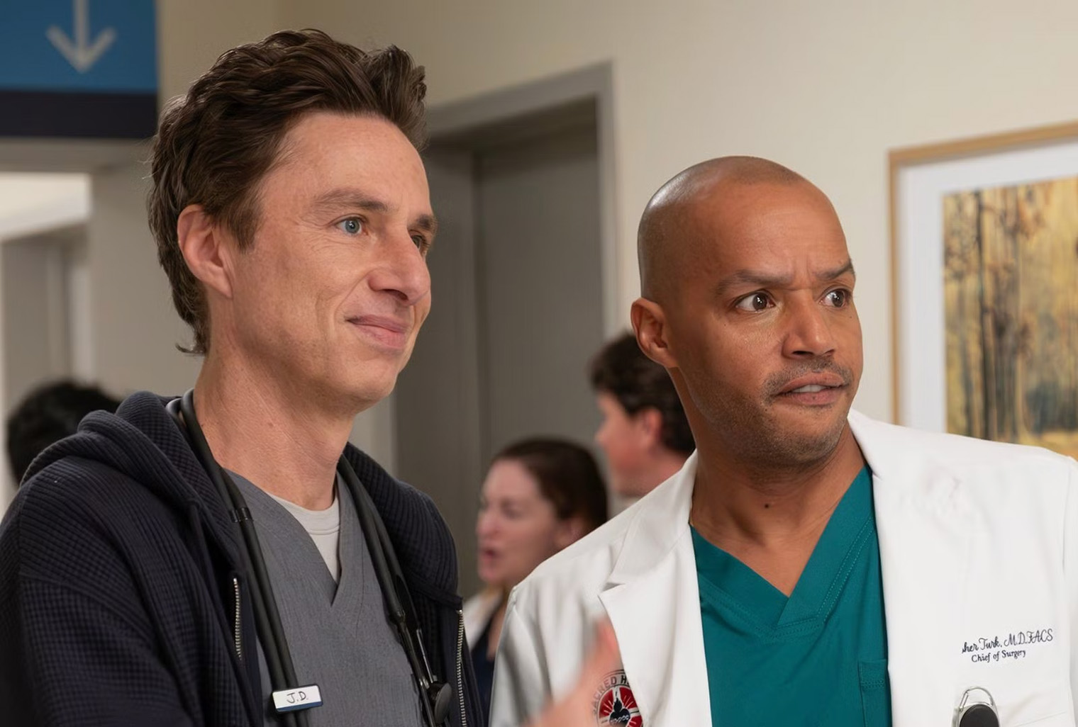 Не все актеры из оригинального сериала подтвердили свое возвращение. Так, фанаты гадают, появится ли на экране доктор Келсо в исполнении Кена Дженкинса или Нил Флинн в роли Уборщика. © ABC