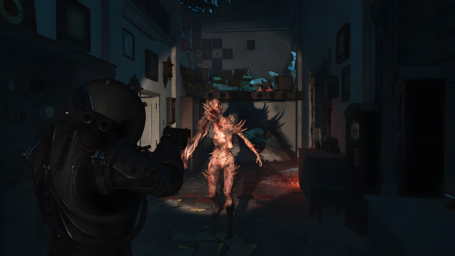 Монстры еще и сливаются друг с другом, превращаясь в более мощных врагов, так что очень важно контролировать пространство. © Bloober Team