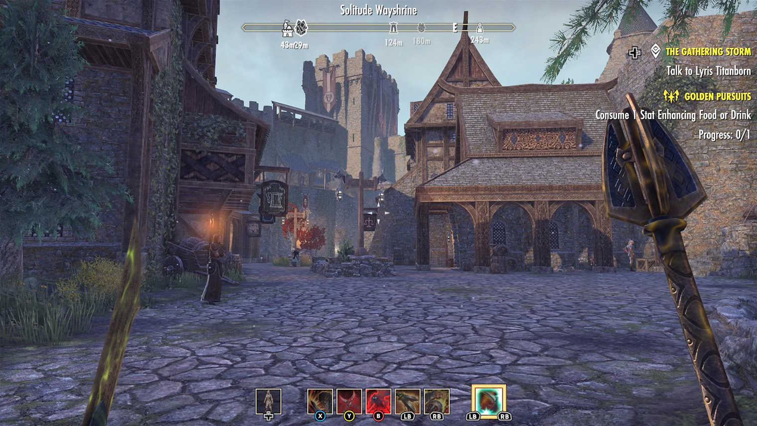 Если не приглядываться к интерфейсу, TES Online можно принять за Skyrim или Oblivion Remastered. © Bethesda Softworks