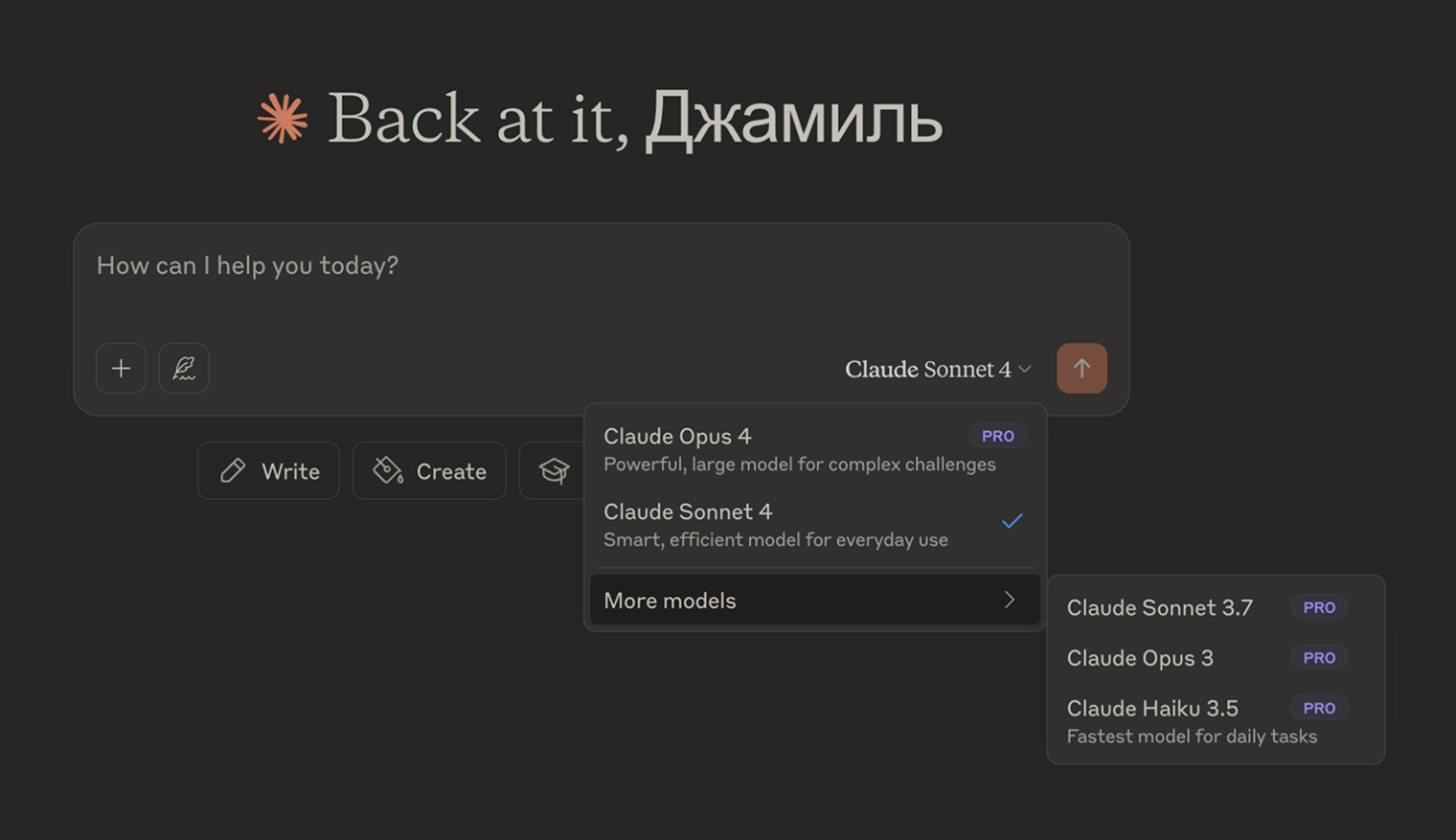 Бесплатным подписчикам доступна только актуальная Claude Sonnet 4