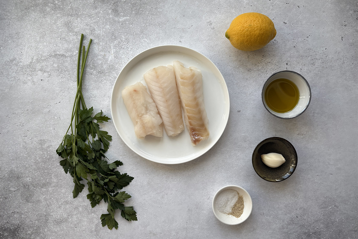 Ингредиенты для трески в духовке с соусом