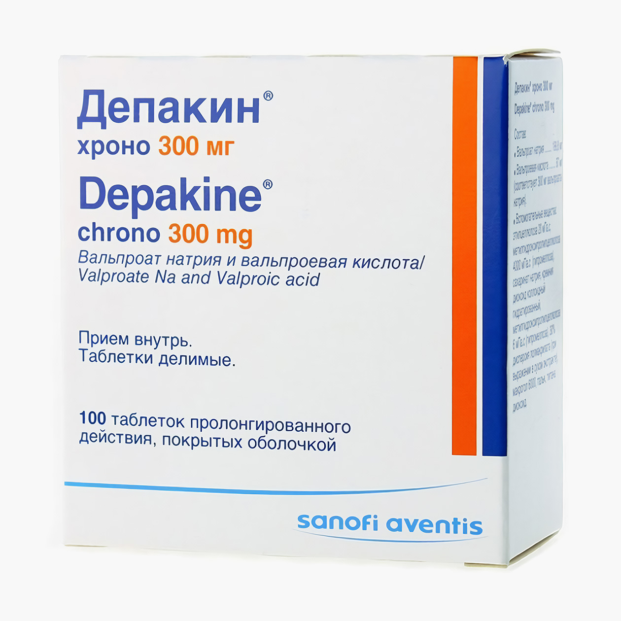 Таблетки с вальпроатом, цена начинается от 420 ₽. Источник: asna.ru