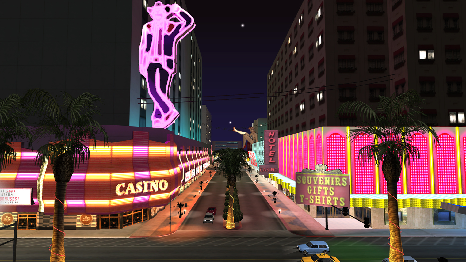 Неоновые огни Лас-Вентурас — города из третьего акта истории