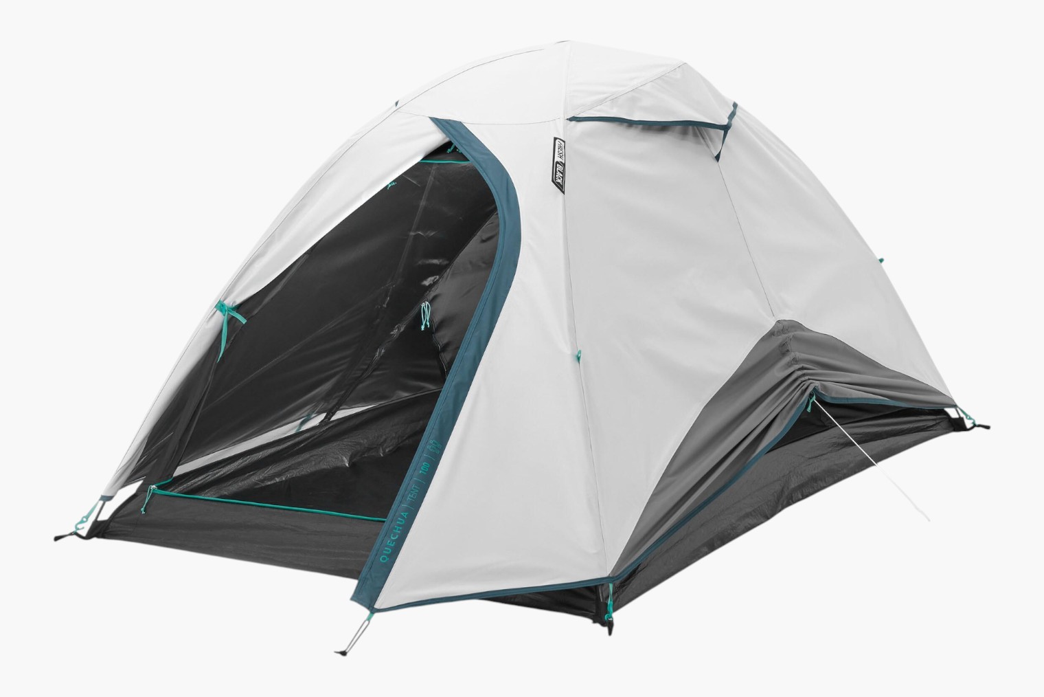 Двухслойная трекинговая палатка Quechua MH100 Fresh&Black