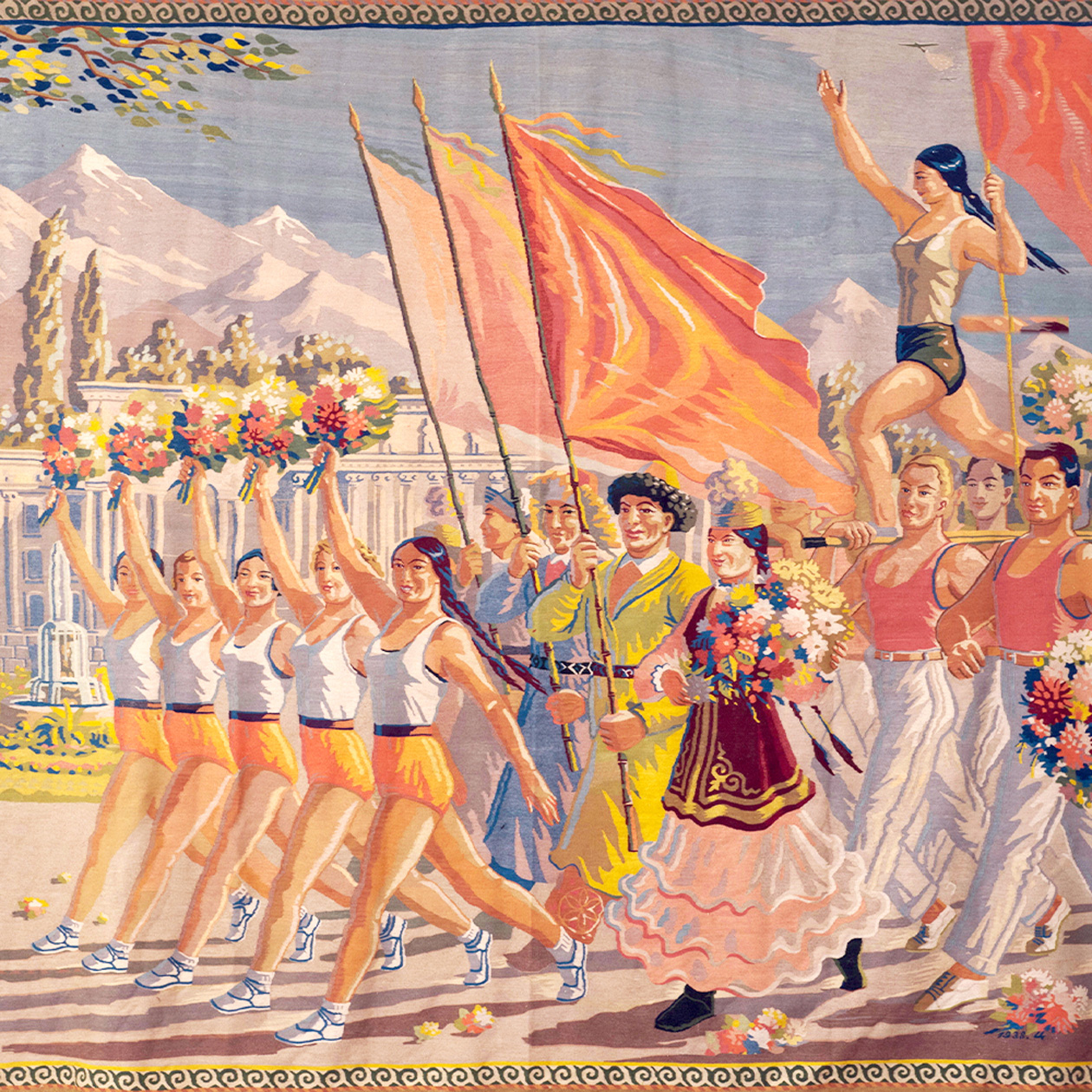 Гобелен: Н. В. Цивчинский, «Физкультурный парад», 1938