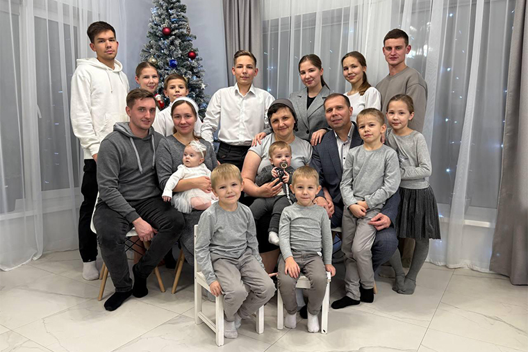 Я с семьей в канун Нового года