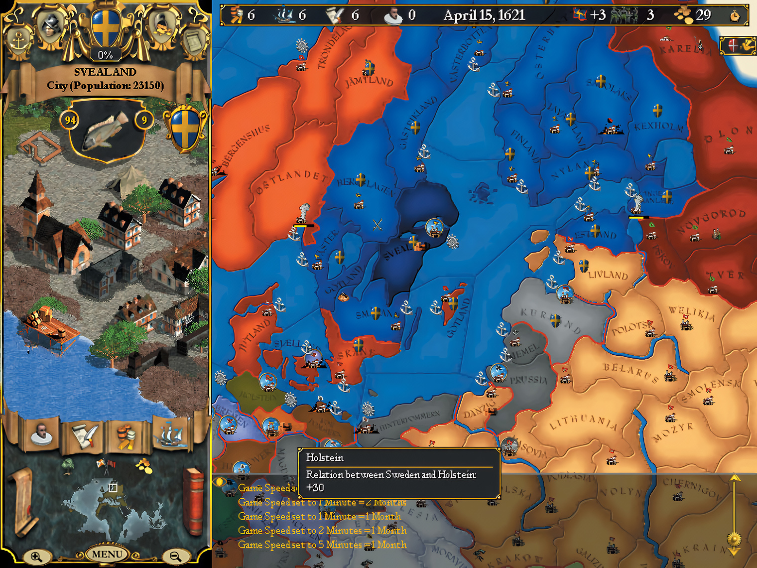 В начале 2000-х Europa Universalis 2 казалась грандиозной, но после продолжений выглядит немного примитивно. © Paradox Entertainment