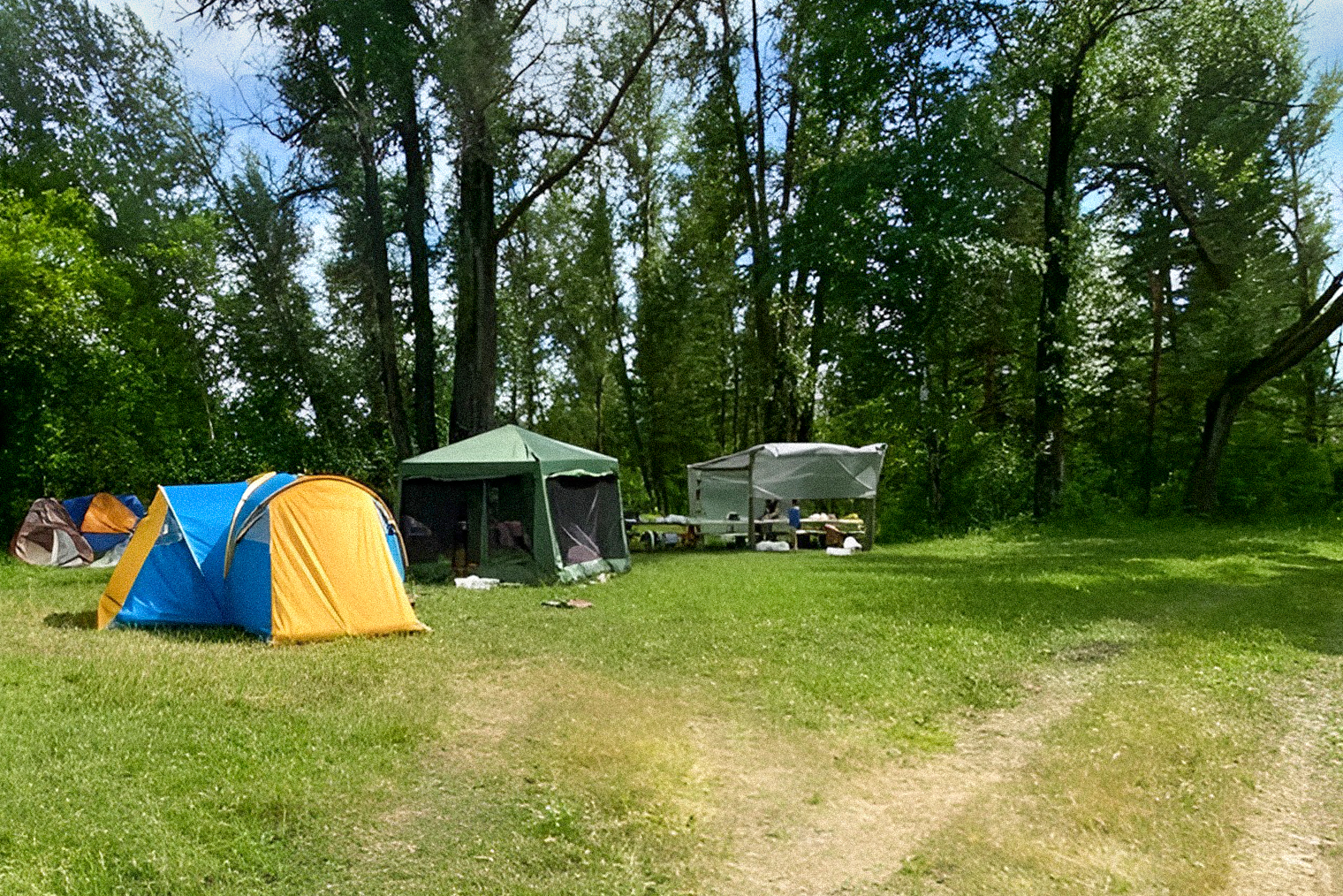 Наш палаточный лагерь