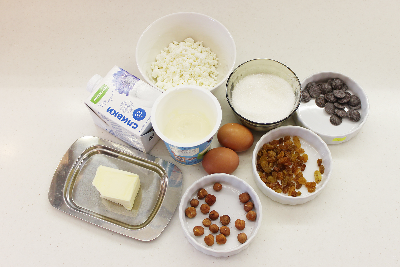 Ингредиенты для творожной пасхи