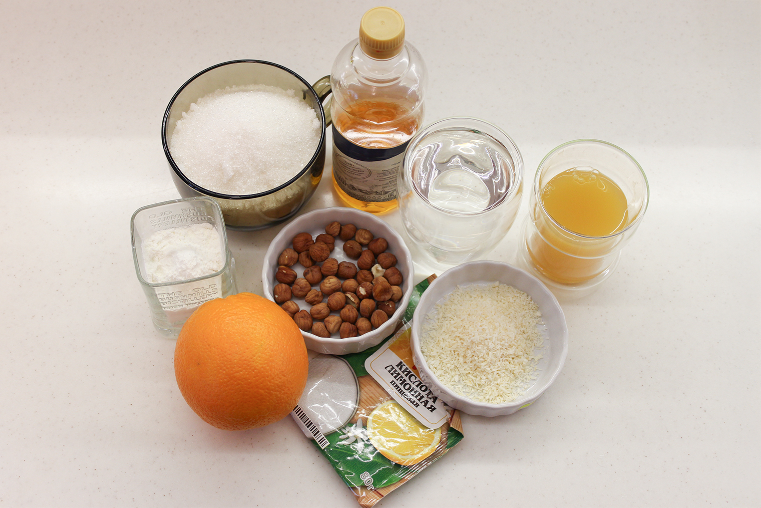 Ингредиенты для рахат-лукума