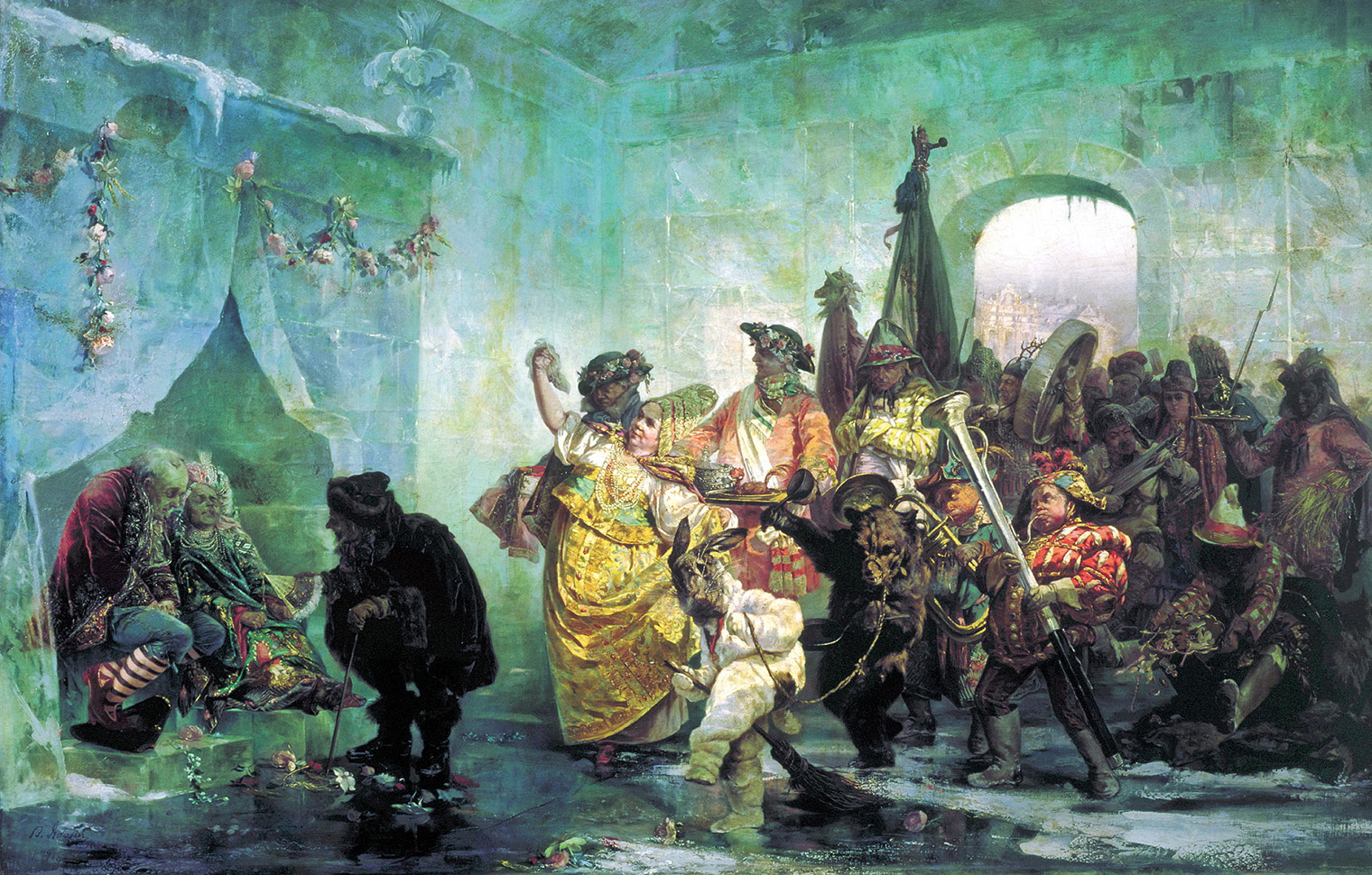 Картина: Валерий Якоби (Якобий), «Ледяной дом», 1878