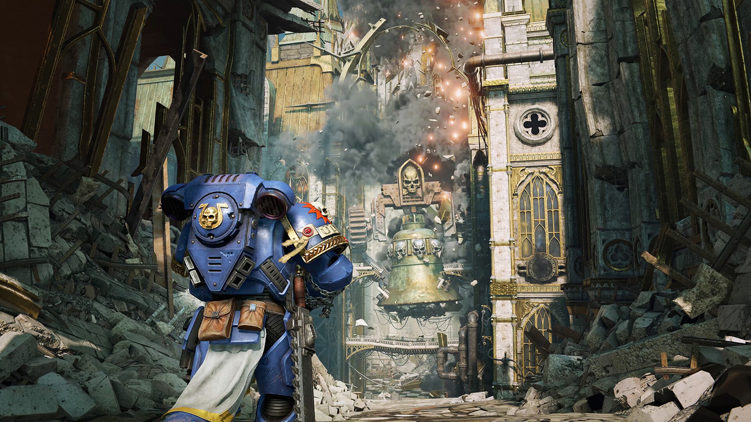 За Space Marine 2 отвечало подразделение Saber Interactive в Санкт-Петербурге, а руководитель игры Дмитрий Григоренко был гейм-директором зомби-шутера World War Z. Кадр: Saber Interactive