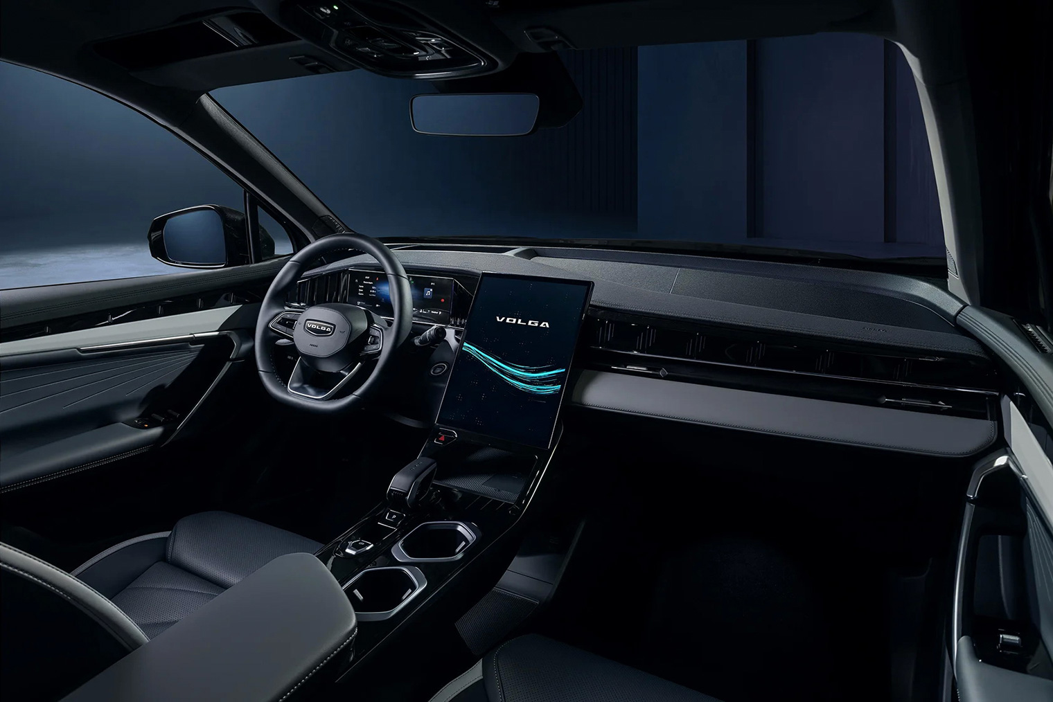 Салон Volga K40 повторяет интерьер Geely Atlas