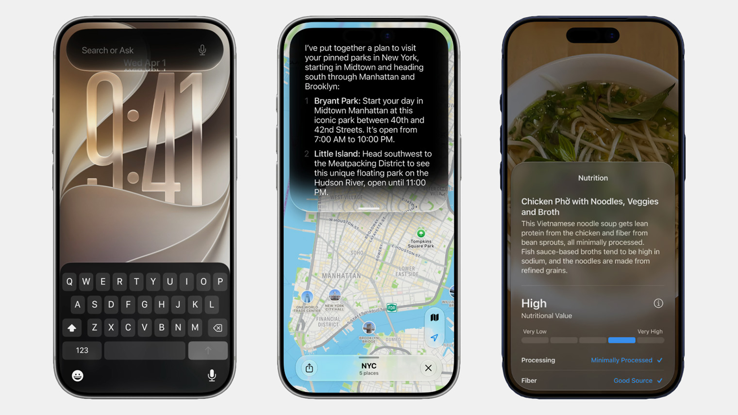 Siri теперь вызывается свайпом от Dynamic Island — а еще получила отдельный режим в «Камере». © apple.com