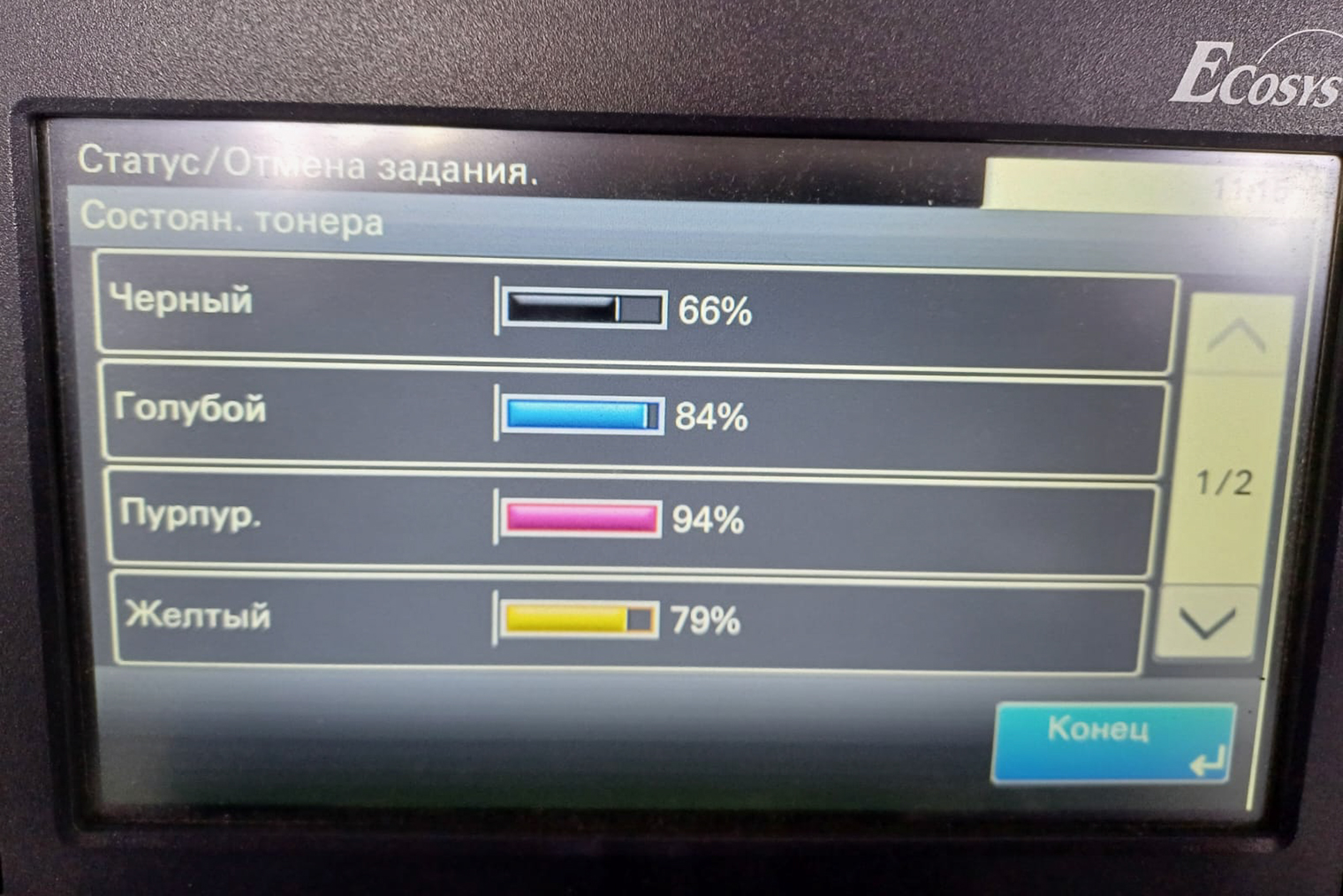 Запас картриджей