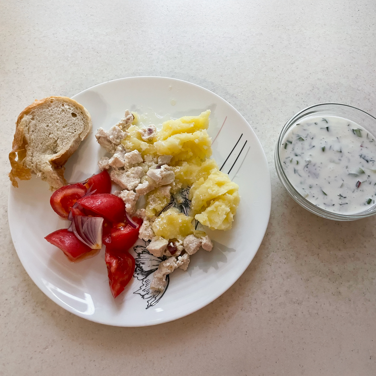 Приготовила такой ужин