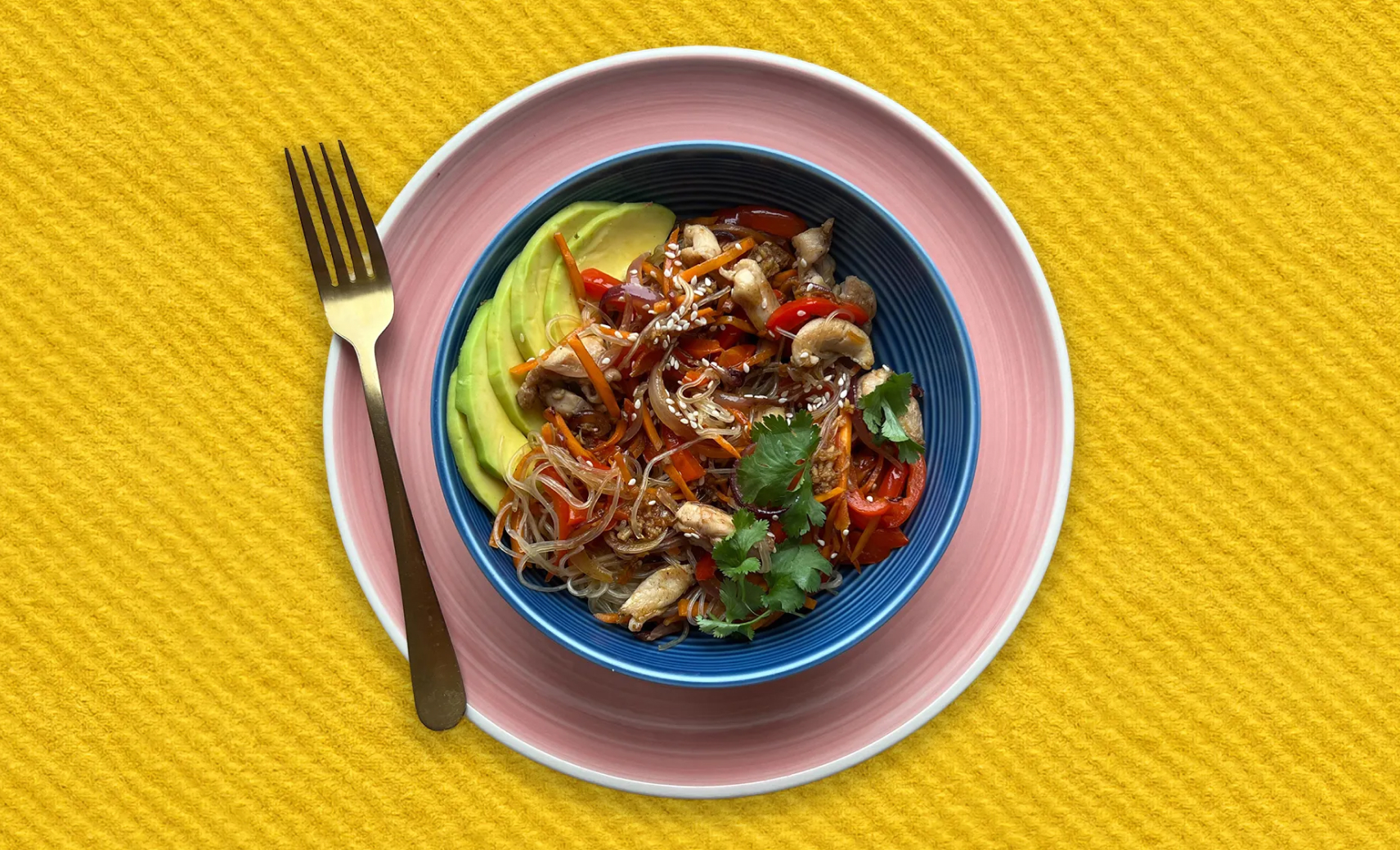 Фунчоза с курицей